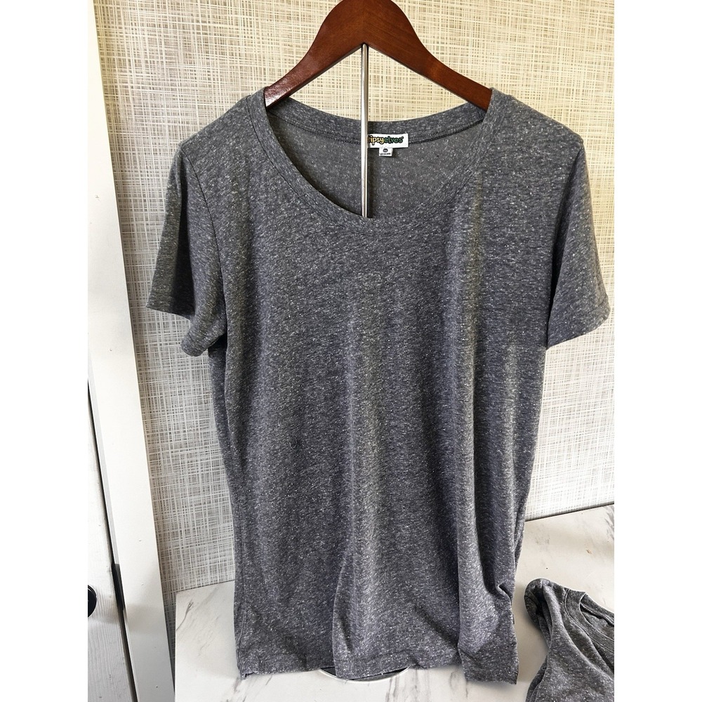 Tipsy Elves Womens T-shirts New! Size 2XL Heather Gray Lot Of 2 Short Sleeve CCC